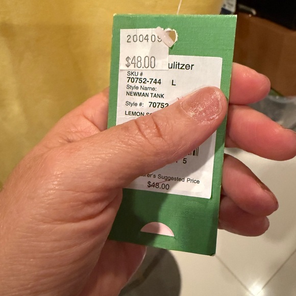 Lilly Pulitzer Yellow Tank Top - Picture 5 of 9